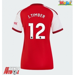 Arsenal Jurrien Timber #12 Primera Equipación Mujer 2026-27 Manga Corta